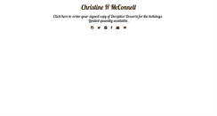 Desktop Screenshot of christinehmcconnell.com